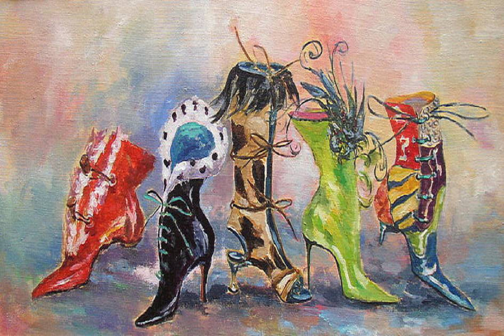 Canvas Art Painting “These Boots were Made for Walking” (APL) Adult on June 14