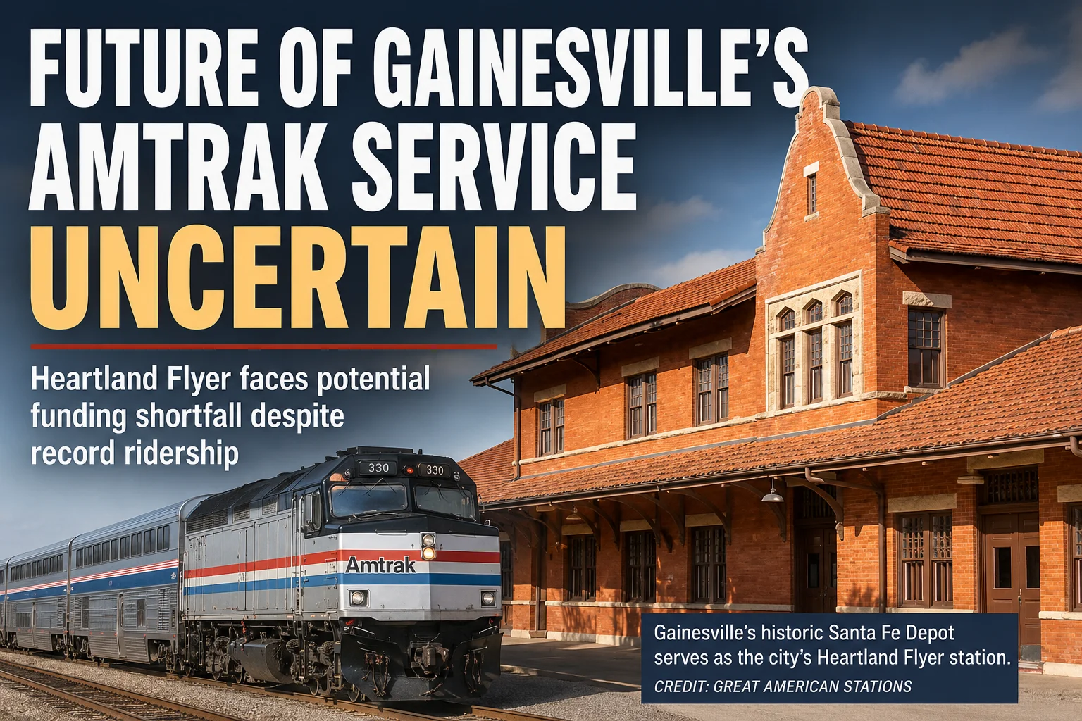Heartland Flyer / Gainesville Train Depot Heartland Flyer / Gainesville Train Depot