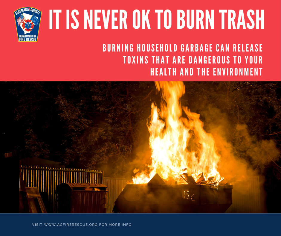 COUNTY OF ABLEMARLE: Burn Rules in Albemarle County