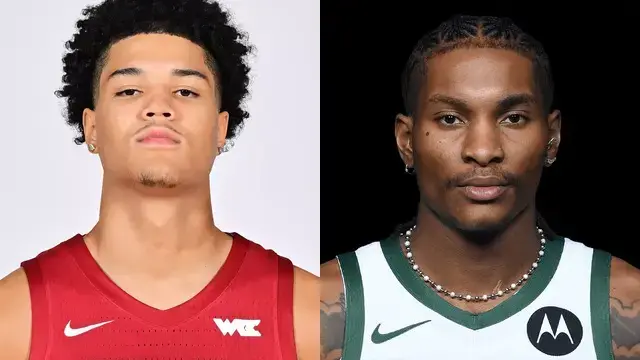 Dominik Robinson and Kevin Porter Jr. Dominik Robinson and Kevin Porter Jr.