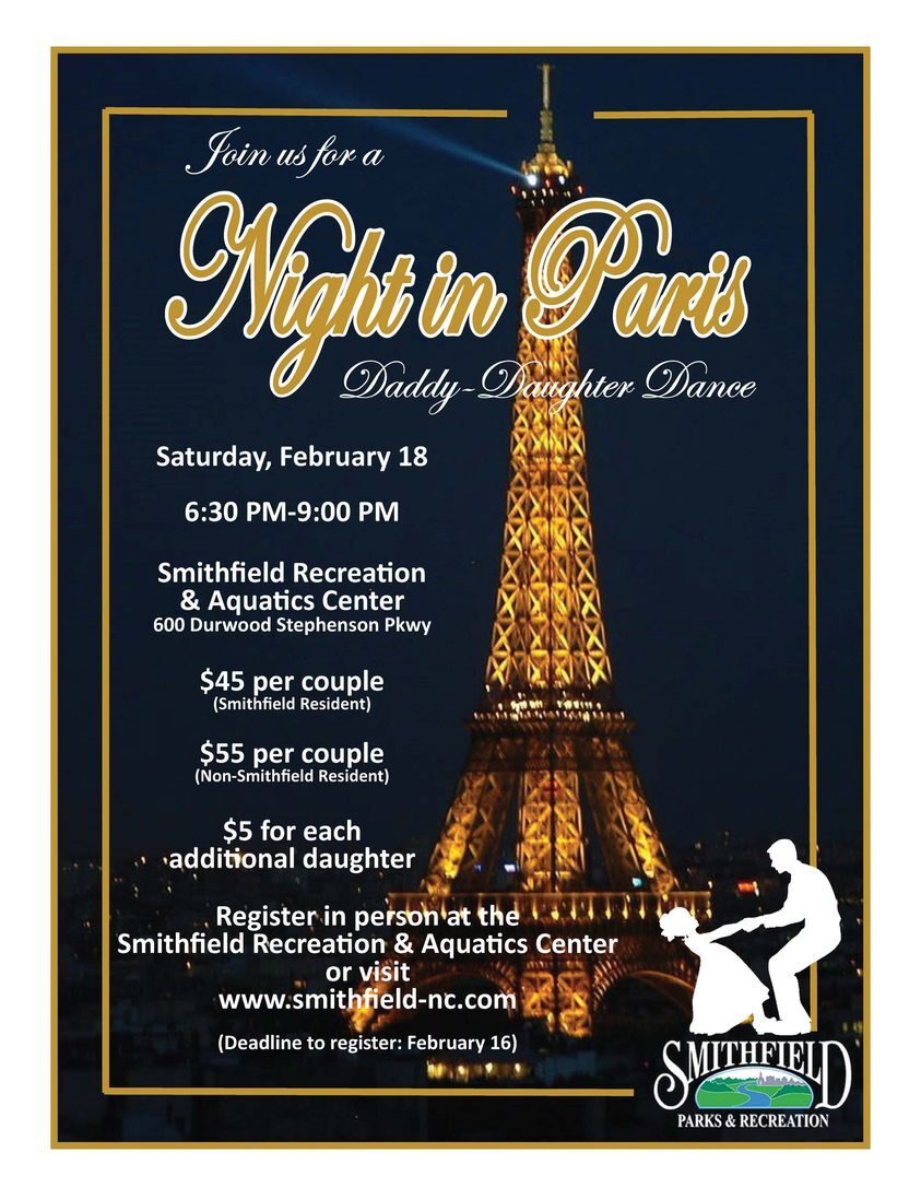 TOWN OF SMITHFIELD: Annual Daddy Daughter Dance! TOWN OF SMITHFIELD: Annual Daddy Daughter Dance!