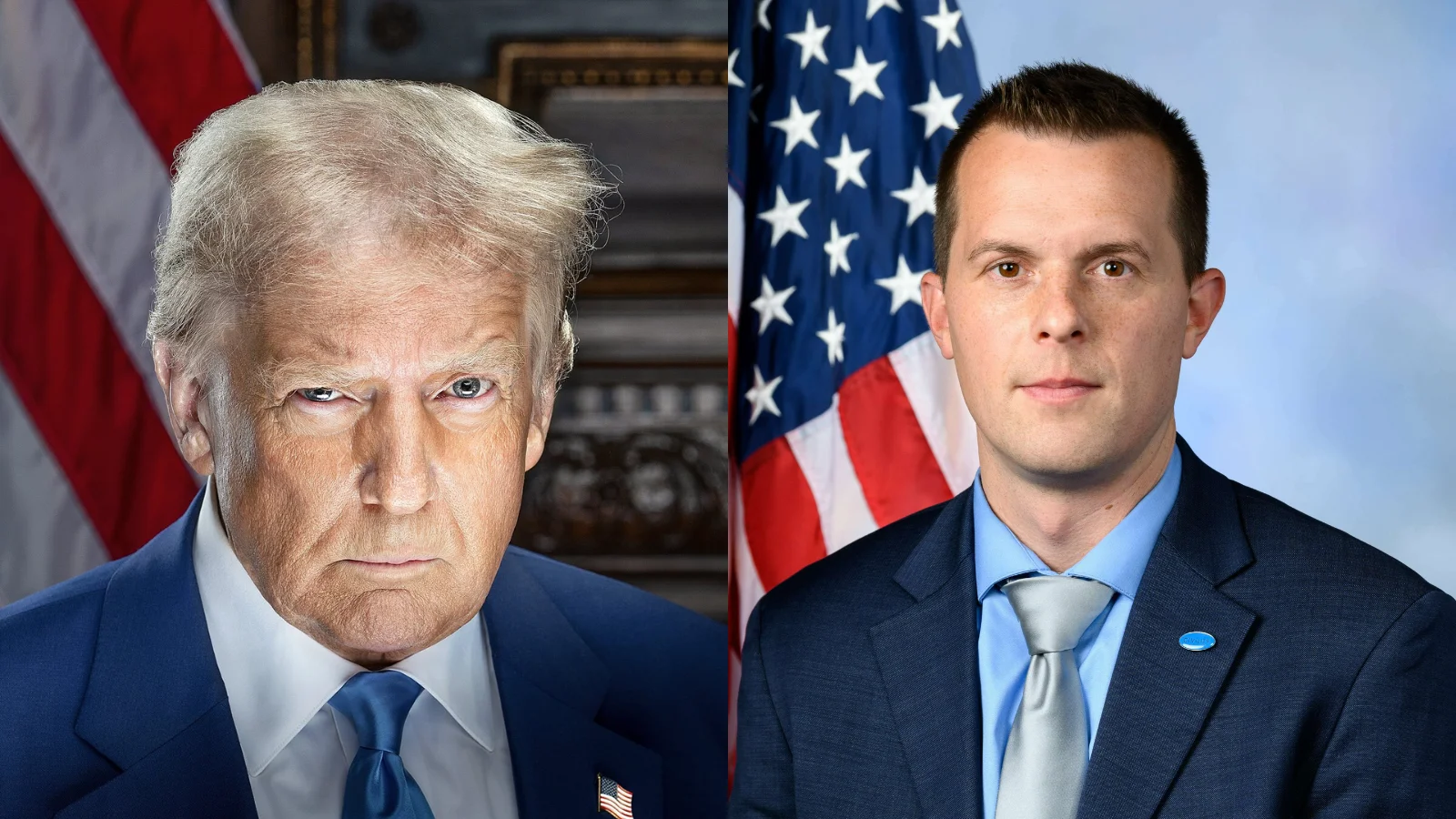 President Trump & U.S. Rep. Jared Golden (ME-02) - Wikimedia Commons