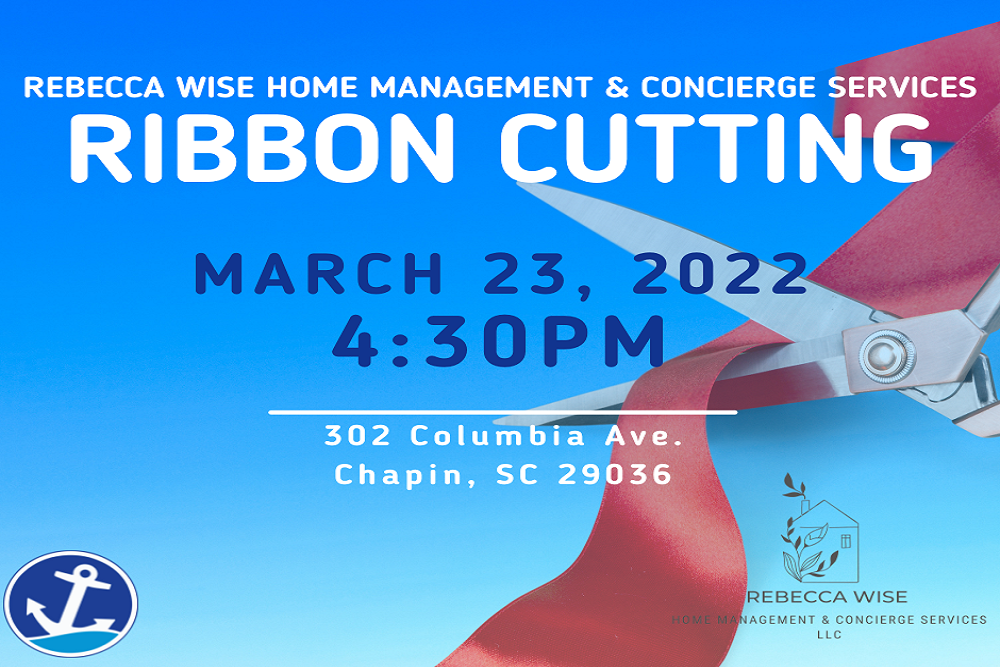 Greater Chapin Chamber of Commerce: Ribbon Cutting: Rebecca Wise Home Management & Concierge Service Greater Chapin Chamber of Commerce: Ribbon Cutting: Rebecca Wise Home Management & Concierge Service