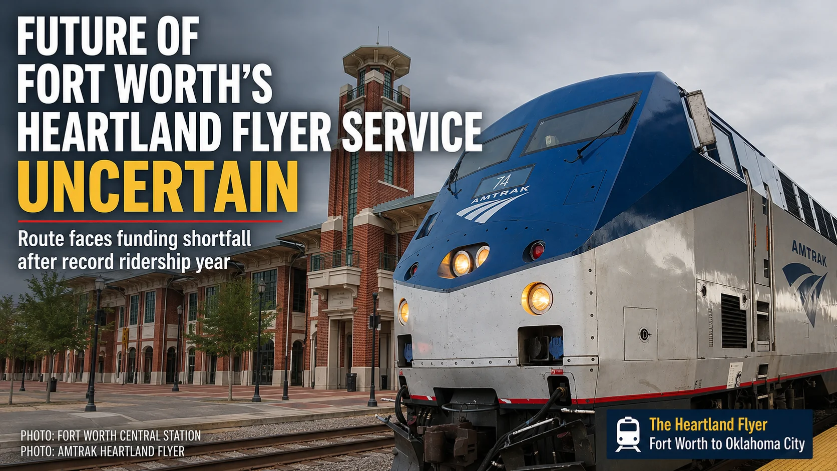 Future of Fort Worth’s Heartland Flyer service uncertain after record ridership year