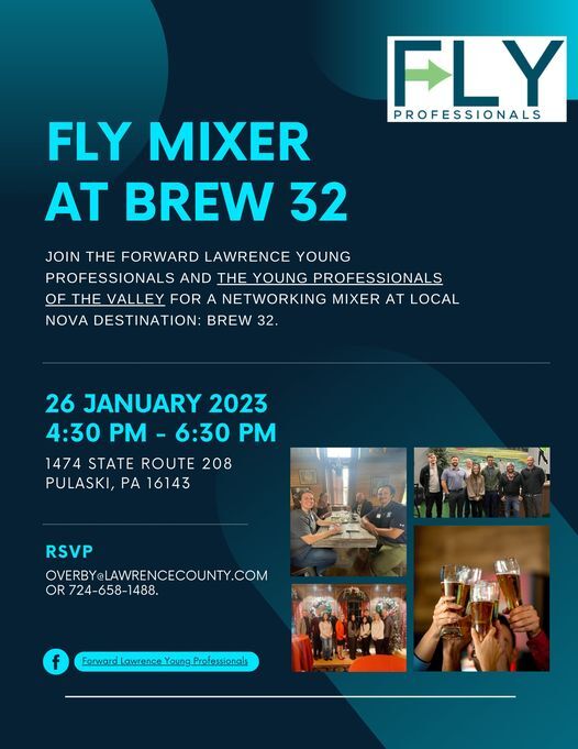Forward Lawrence Young Professionals and the Young Professionals of the Valley are joining together for a night of networking and fun at Brew32