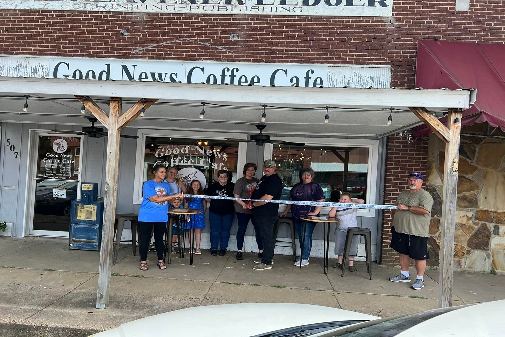Poteau Chamber of Commerce Ribbon Cutting The Good News Coffee Cafe Poteau Chamber of Commerce Ribbon Cutting The Good News Coffee Cafe