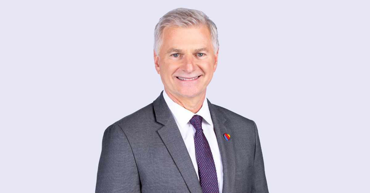 Bob Jordan President, Chief Executive Officer, & Vice Chairman of the Board of Directors of Southwest Airlines Bob Jordan President, Chief Executive Officer, & Vice Chairman of the Board of Directors of Southwest Airlines