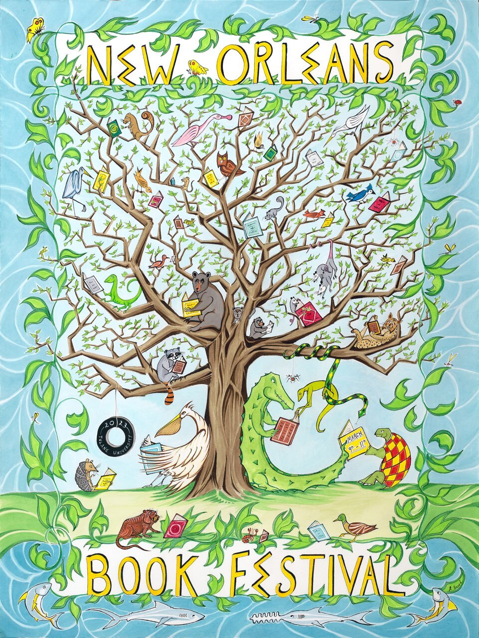 Book Festival unveils 2023 poster by renowned painter, children’s author Alex Beard