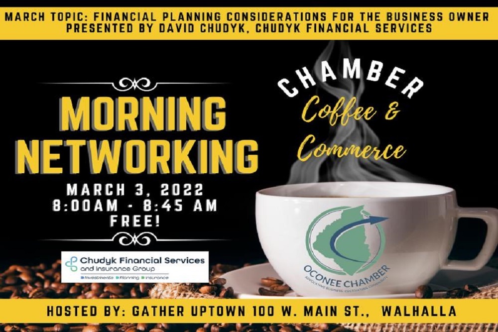 Greater Oconee County Chamber of Commerce: Coffee & Commerce – Walhalla Greater Oconee County Chamber of Commerce: Coffee & Commerce – Walhalla