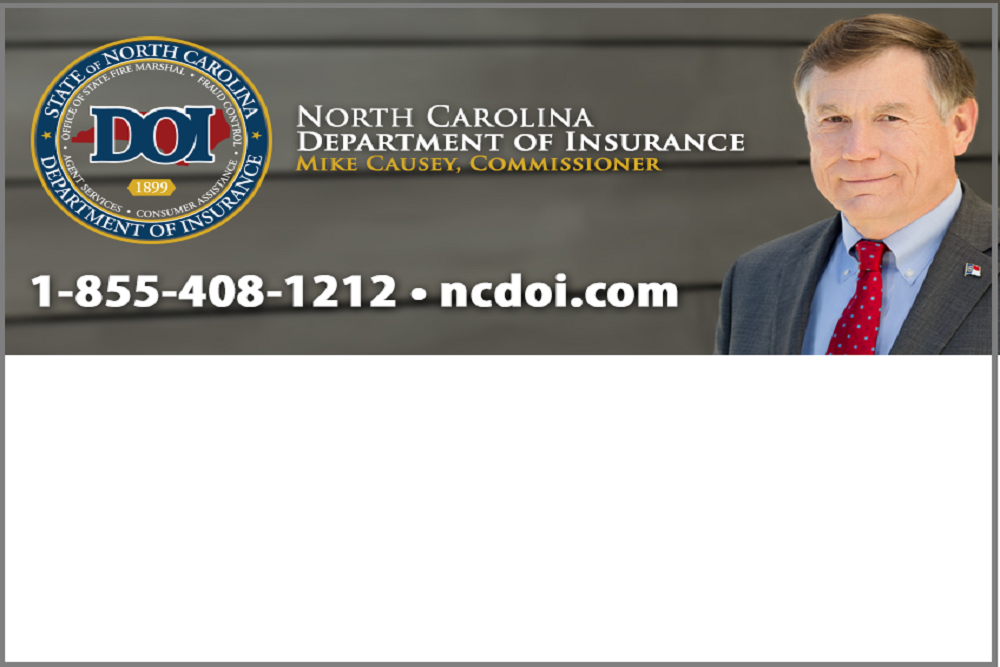 NORTH CAROLINA DEPARTMENT OF INSURANCE: Insurance Commissioner Causey helps insurers offer discounts to policyholders
