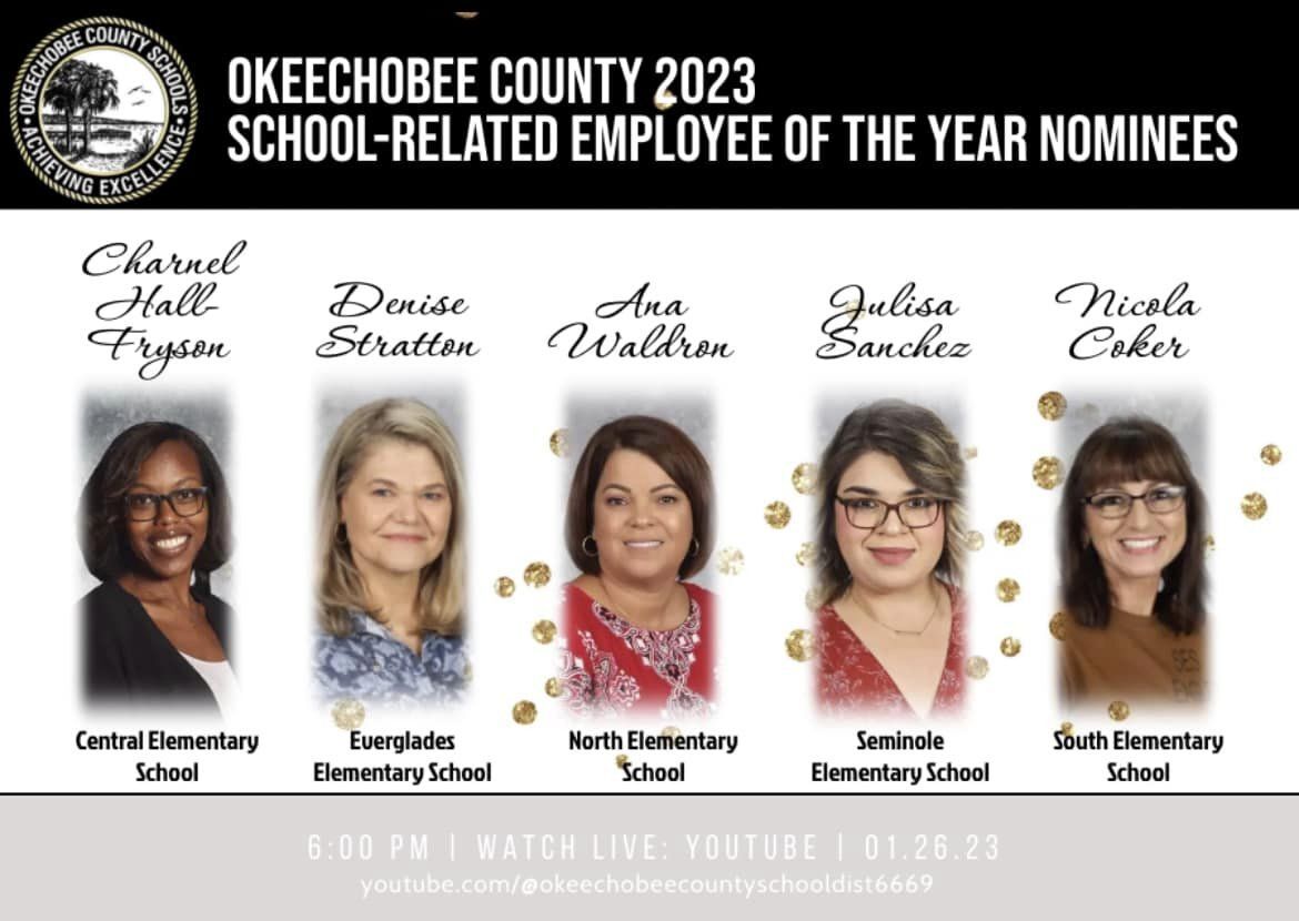 2023 School Related Employee of the Year Nominees
