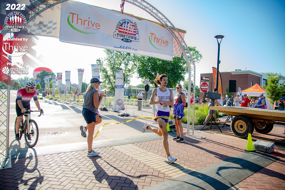 Congratulations to our Overall Male Winner from Upland, Indiana, your 2022 Four For The Fourth champion is Connor White with a time of 19:58!