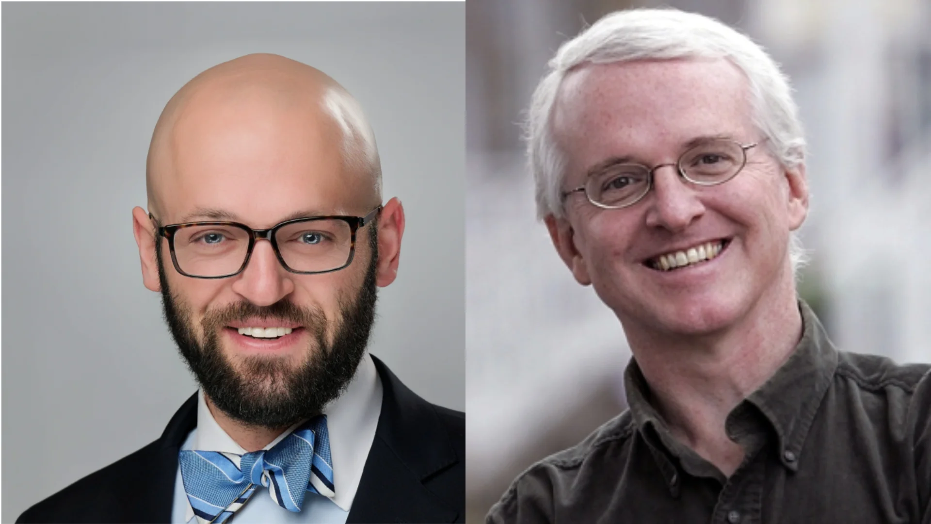 Patrick Brenner, head of SPPI (left) and Martin Eakes, founder of the Center for Responsible Lending (right)