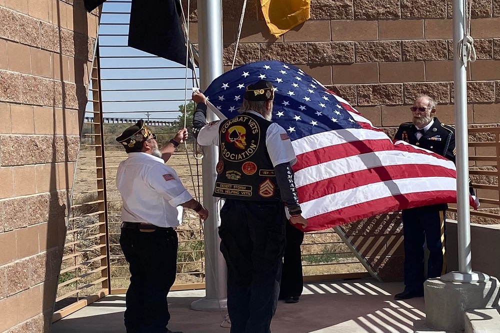 Stolen Flags at the Memorial Park Stolen Flags at the Memorial Park