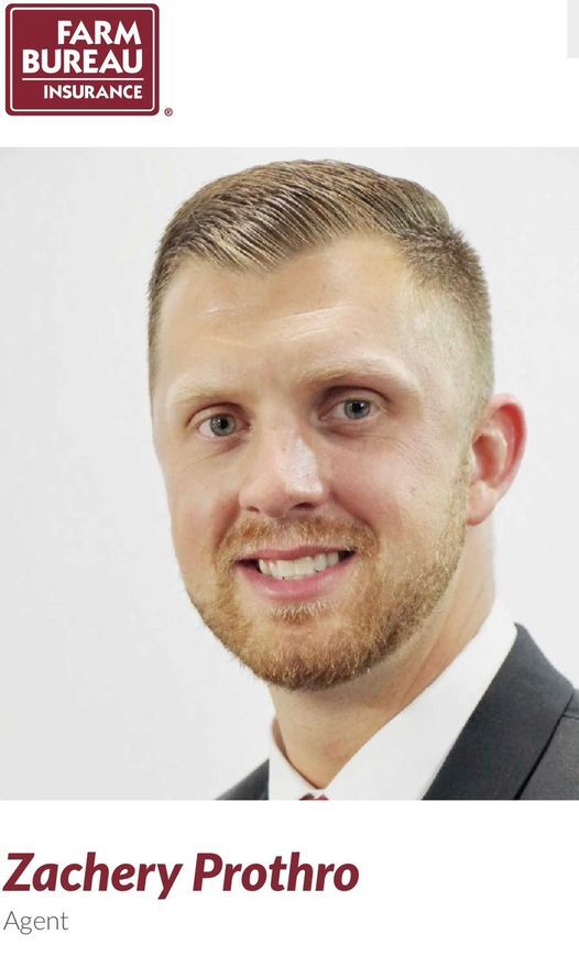 Zach Prothro- Farm Bureau Insurance offers competitive insurance products Zach Prothro- Farm Bureau Insurance offers competitive insurance products