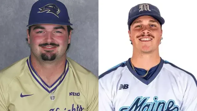 Which former Portland Maine News area high school standouts will be in action on Saturday, April 5?