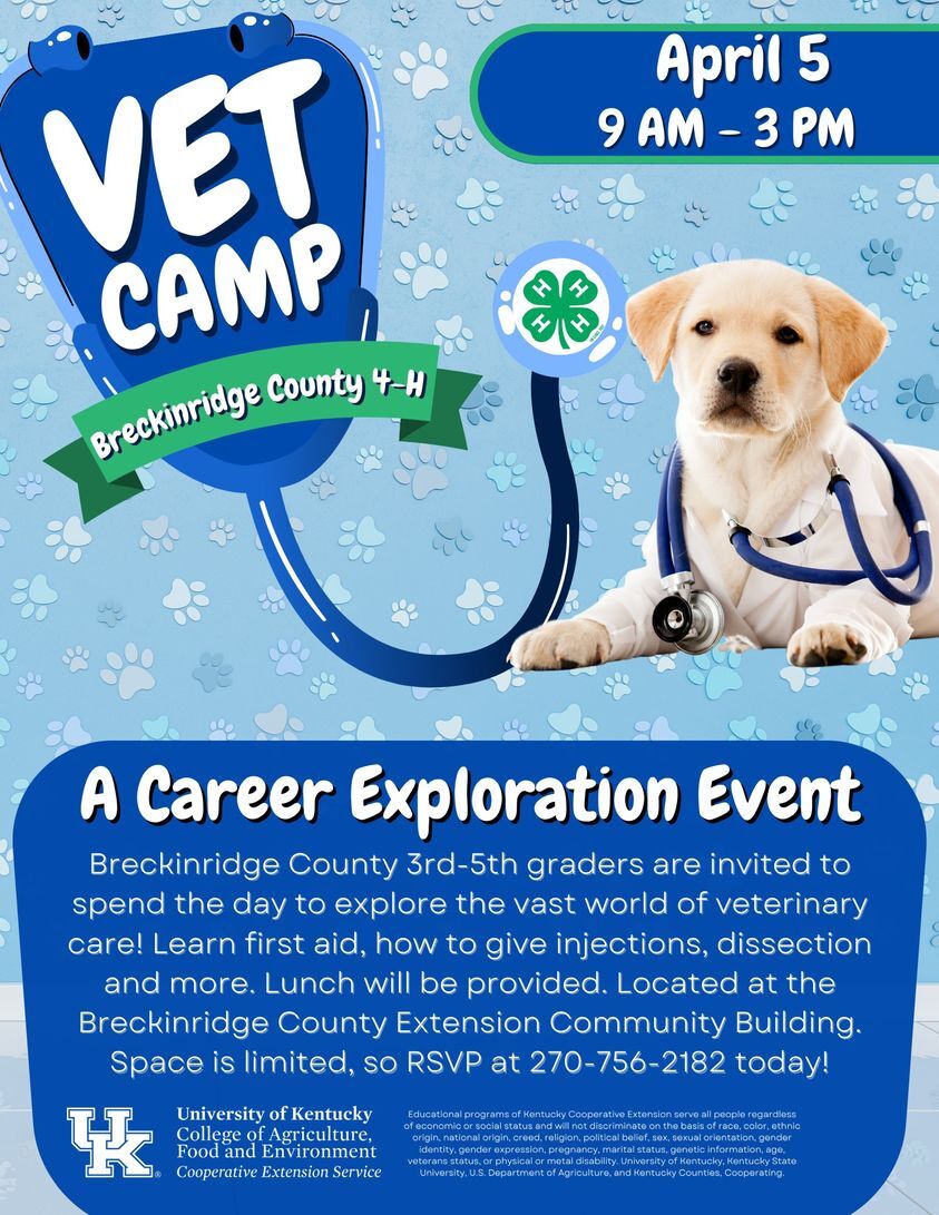 Vet Camp Breckinridge County 4-H
