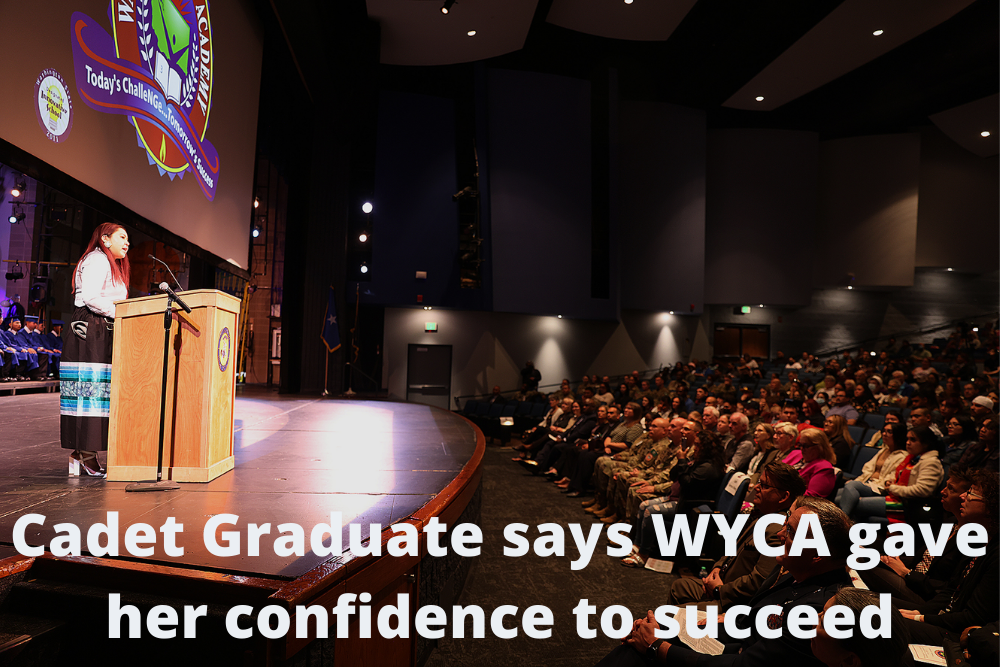 Cadet Graduate says WYCA gave her confidence to succeed