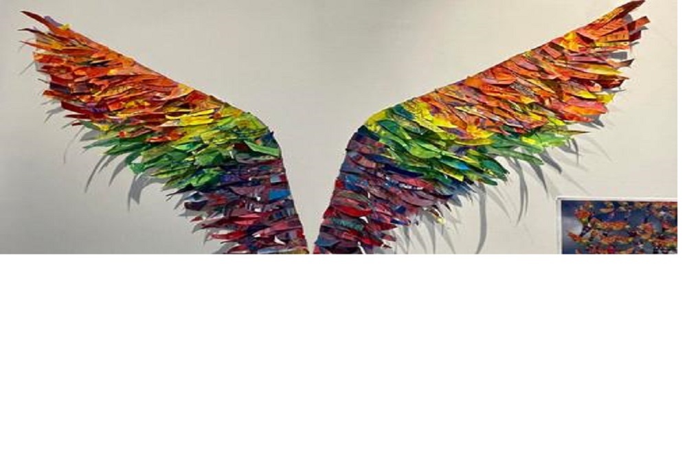 Art from the Red Fox Community School is on view in the Wilson Museum