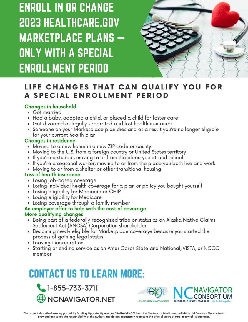 GRAHAM COUNTY HEALTH DEPARTMENT: Special Enrollment Period with NC Medicaid