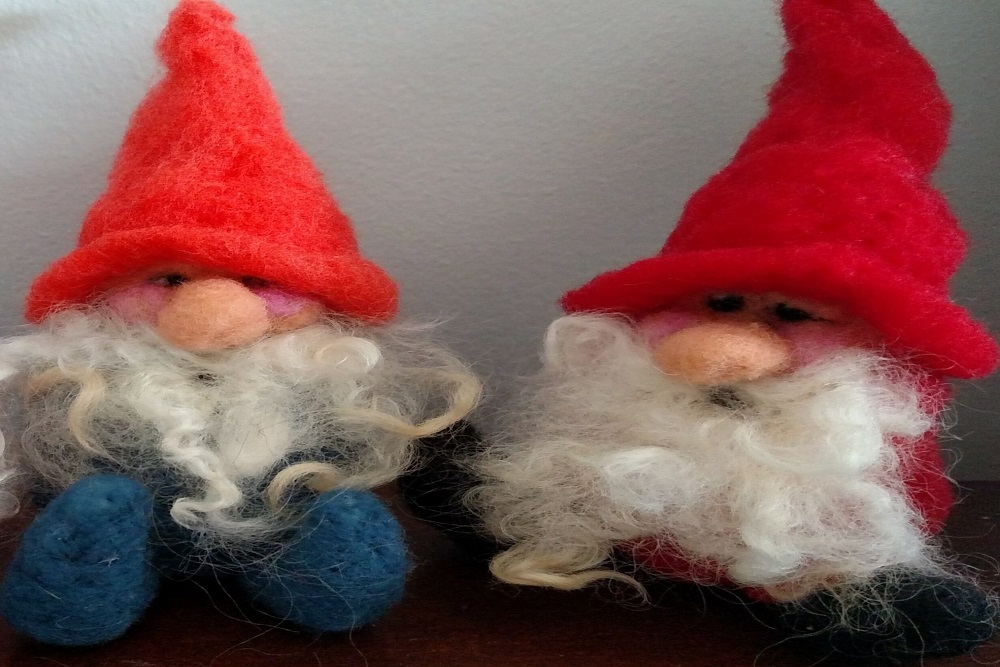 Santa Gnomes Needle Felting with Karen Shapcott on December 4