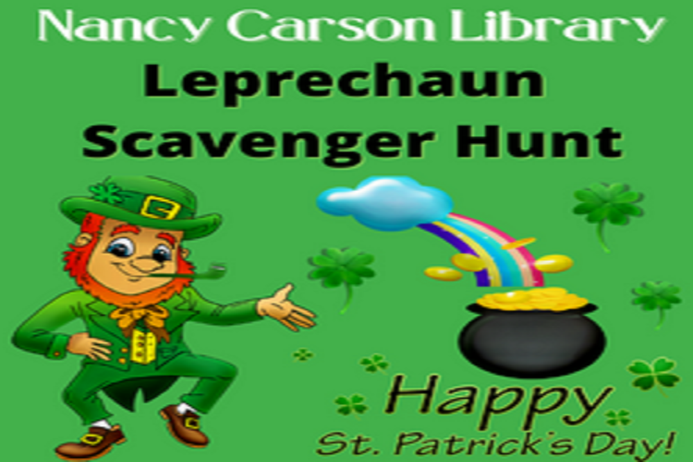 ABBE Regional Library System: St. Patrick’s Day Scavenger Hunt at the Nancy Carson Library