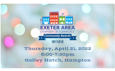 Exeter Area Chamber of Commerce: 2022 Exeter Area Chamber Community Awards Reception