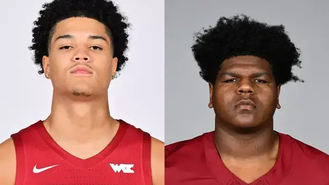 Dominik Robinson and Josh Conerly Jr.