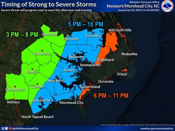 COUNTY OF DARE: Latest Updae From US National Weather Service Newport/Morehead City NC