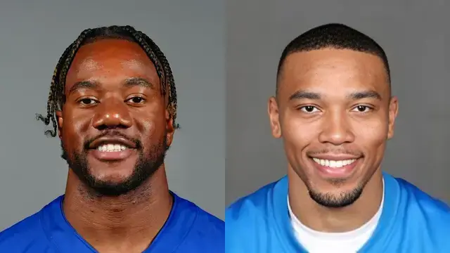 Bobby Okereke and Amon-Ra St. Brown Bobby Okereke and Amon-Ra St. Brown