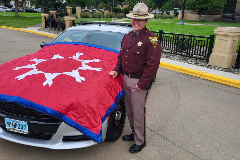 Oglala Sioux Tribe honors member sworn in as Highway Patrol Trooper