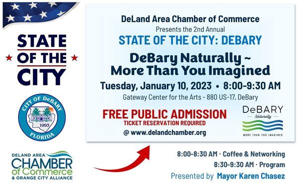 2nd Annual State of the City: DeBary on Tuesday January 10, 2023