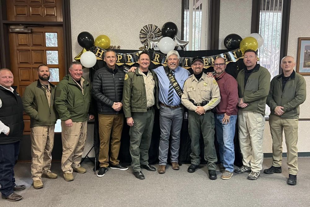 Government Center, Sheriff Robinson and his staff attended the retirement reception for Kings County Supervisor Craig Pedersen.
