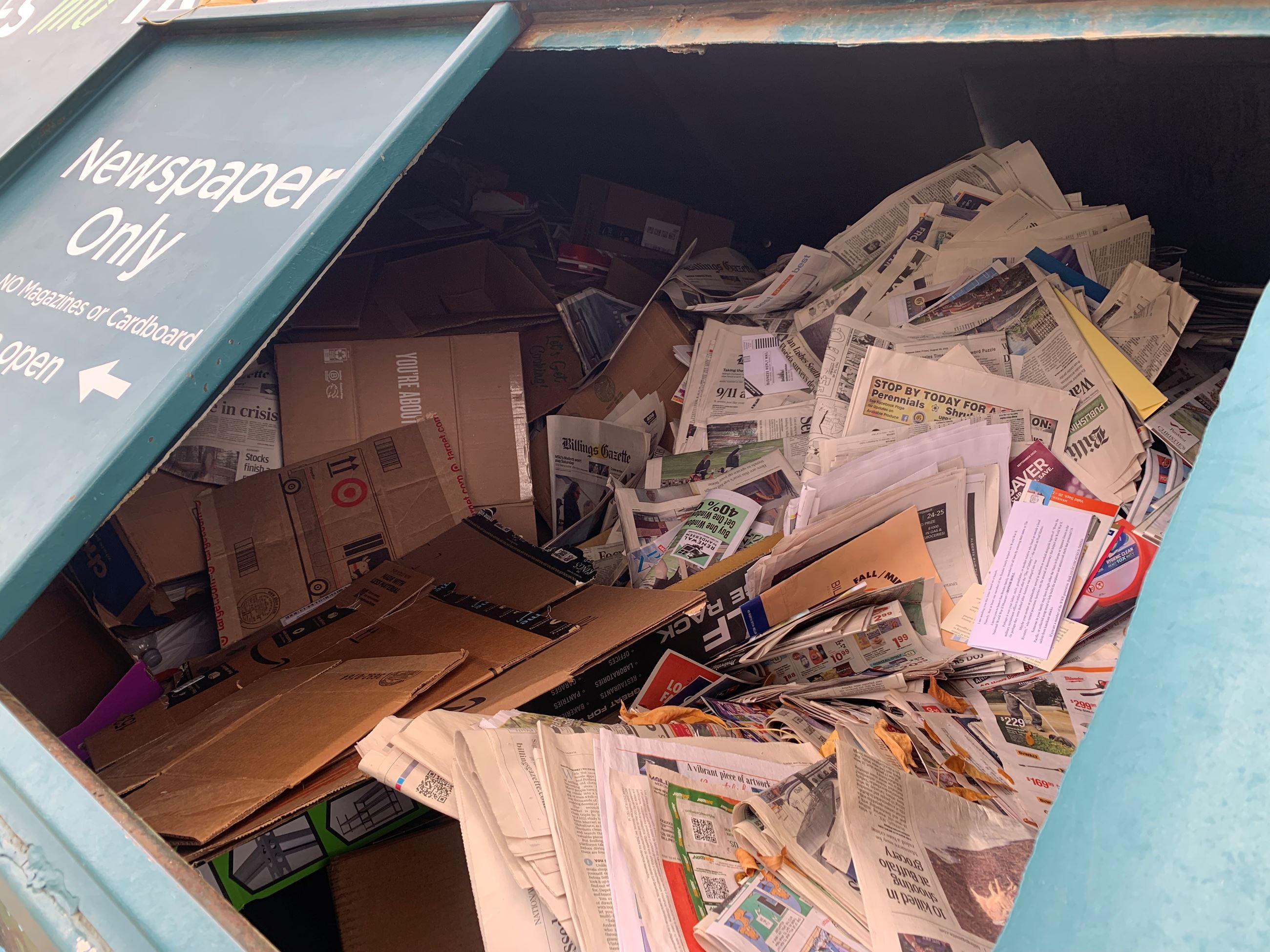 Billings Parks and Rec dealing with messy situation at recycling bin sites