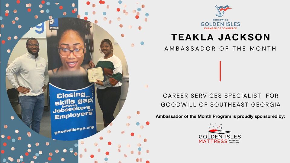 We want to congratulate Teakla Jackson