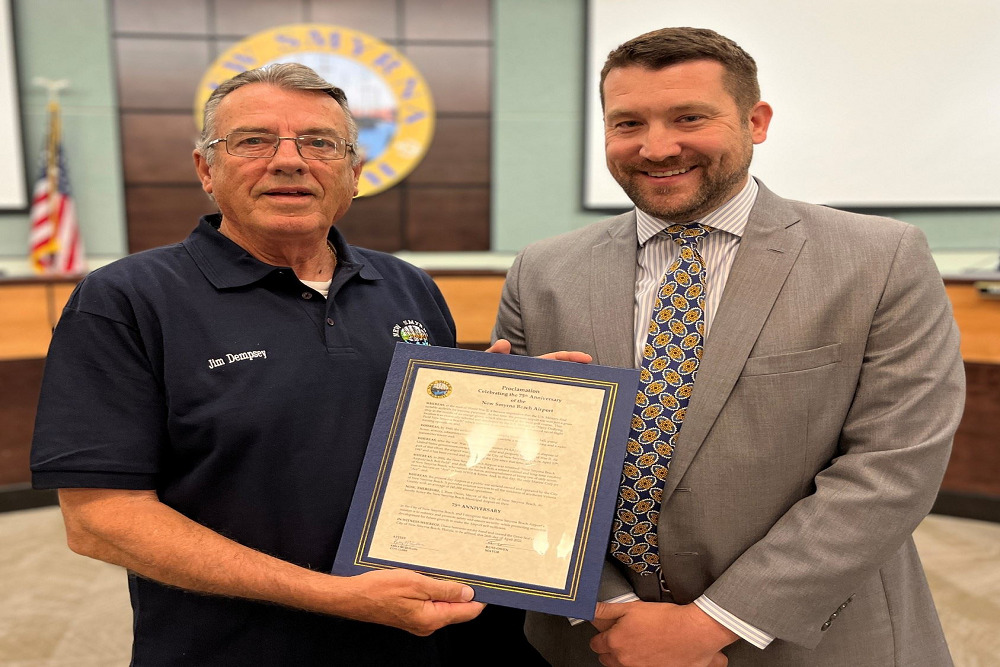 City Commission celebrates 75th anniversary of NSB airport City Commission celebrates 75th anniversary of NSB airport