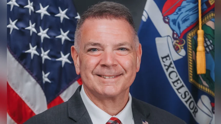 Senator Rhoads awards Liberty Medal to Timothy Jaccard for humanitarian work