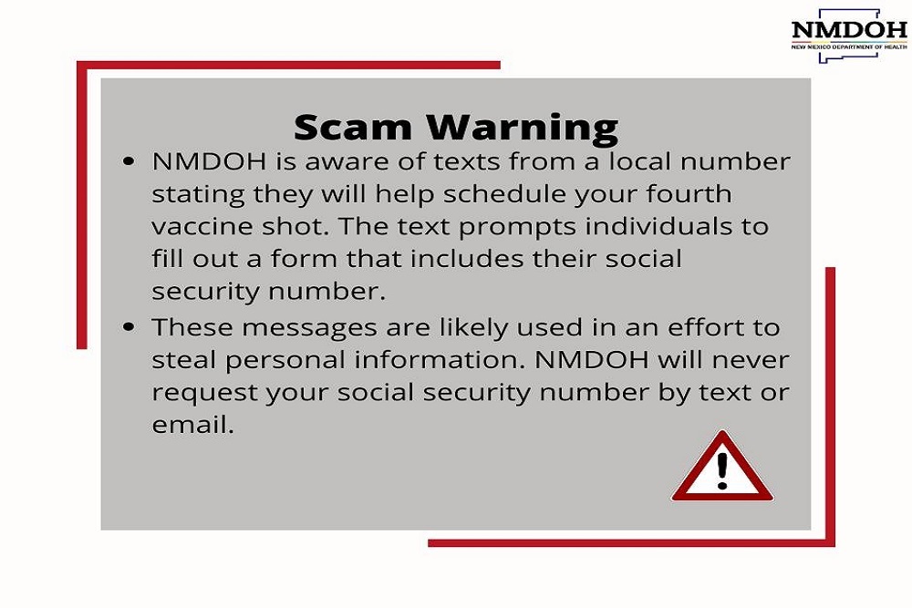 NMDOH Scam Warning