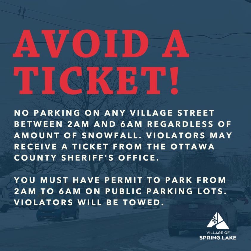 Avoid a parking ticket this winter!