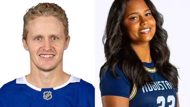 Jake Guentzel and Isabella Sanneh