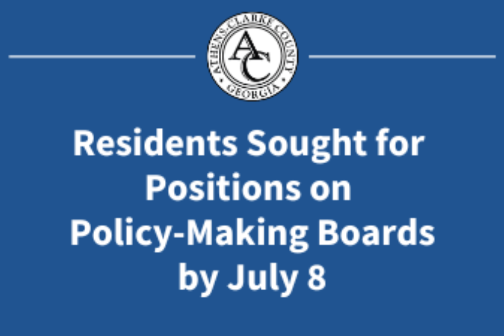 Residents Sought for 19 Positions on Seven Policy-Making Boards by Friday, July 8 Residents Sought for 19 Positions on Seven Policy-Making Boards by Friday, July 8