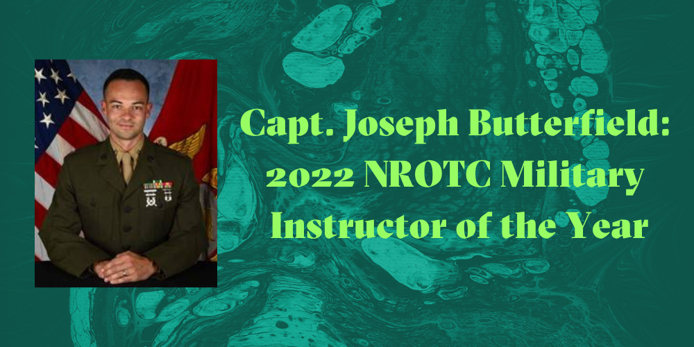 Capt. Joseph Butterfield named NROTC Military Instructor of the Year