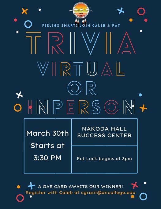 Aaniiih Nakoda College: Trivia Virtual or Inperson