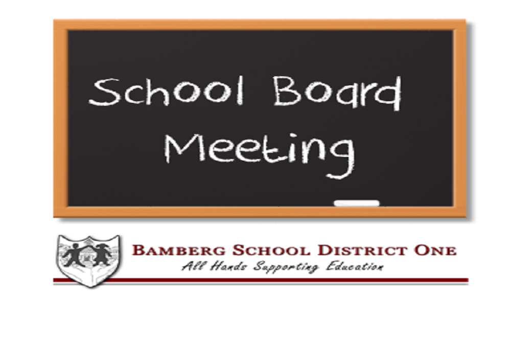 Bamberg School District One: School Board Meeting January 19, 2022