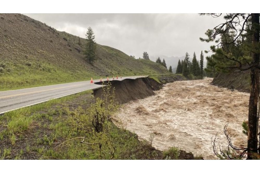 Yellowstone National Park Closed Temporarily Due to Heavy Flooding, Rockslides, Extremely Hazardous Conditions Yellowstone National Park Closed Temporarily Due to Heavy Flooding, Rockslides, Extremely Hazardous Conditions