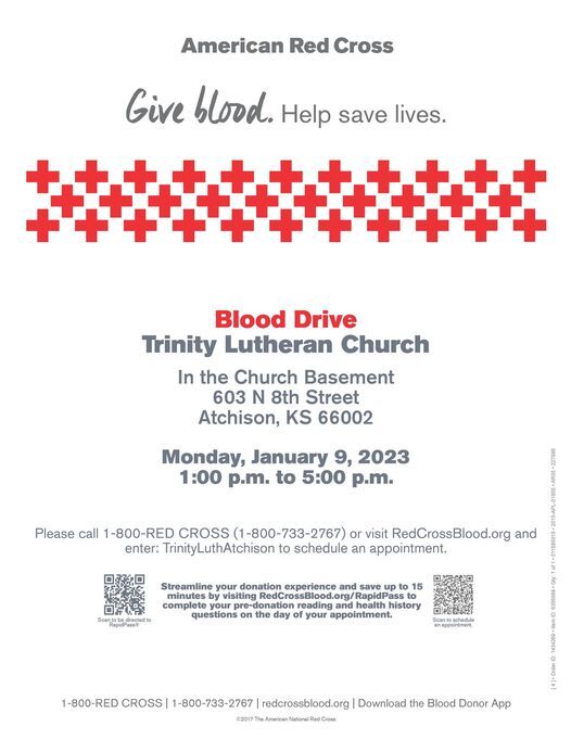 Help save lives this and give blood this January!