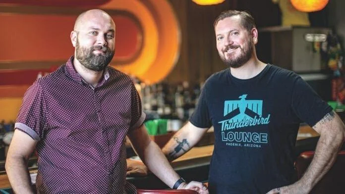 Jacob Wiedmann and Jeremiah Gratza Co-owners of Thunderbird Lounge Jacob Wiedmann and Jeremiah Gratza Co-owners of Thunderbird Lounge