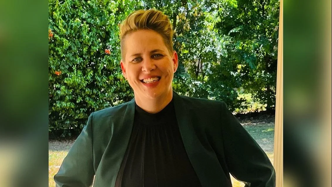 Jennifer Graf, director of the Nicholas P. Sims Library