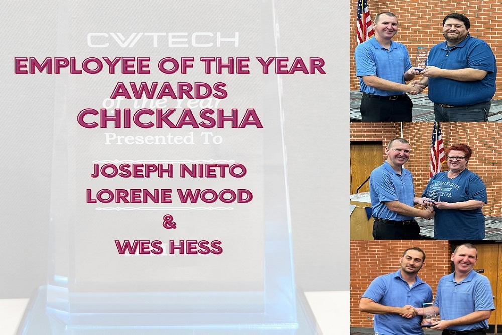 Canadian Valley Technology Center Chickasha Campus Employee of the Year Award Winners