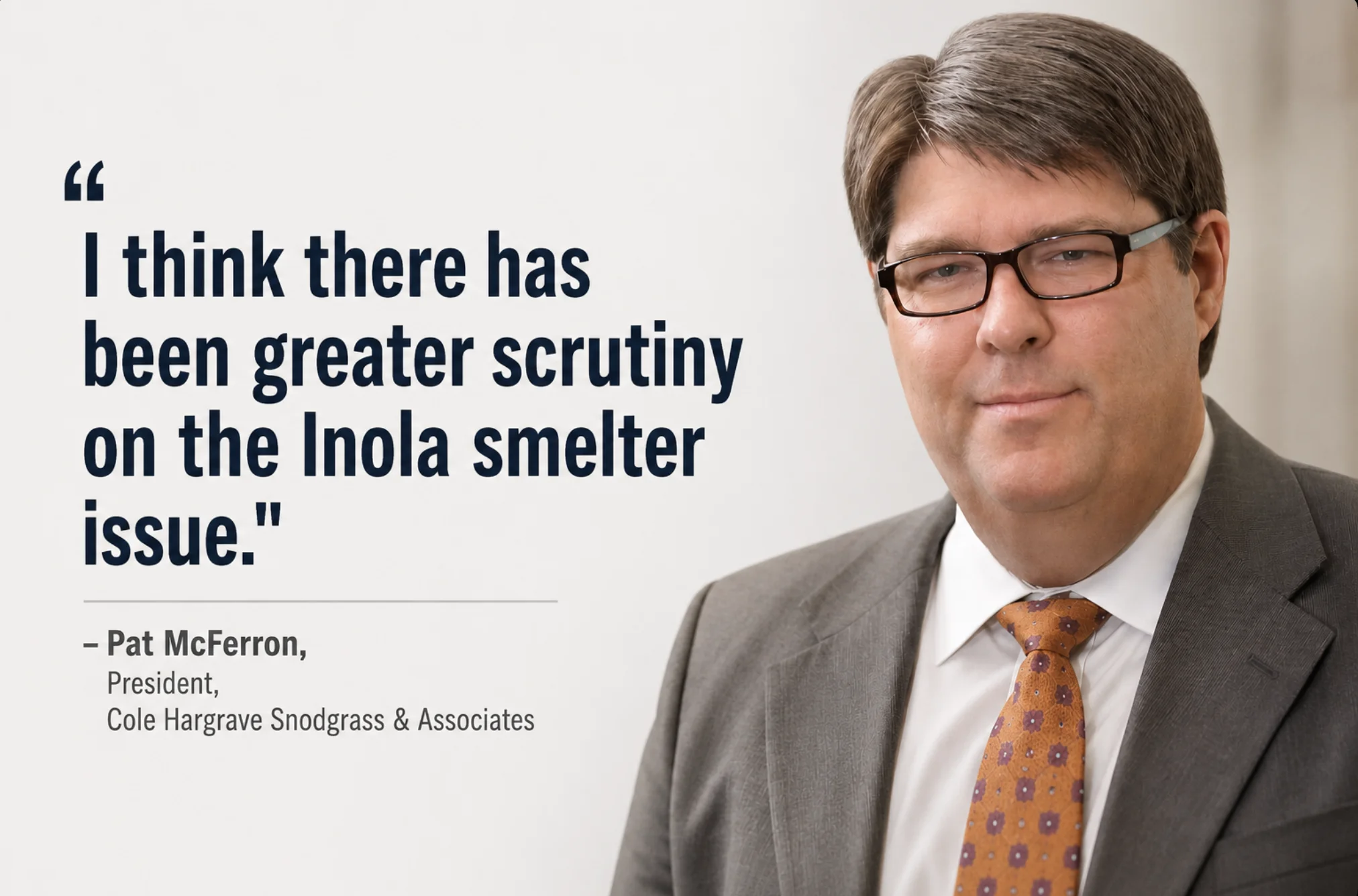 Pollster: Inola smelter scrutiny contributing to tight Drummond-Mazzei race
